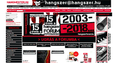 Desktop Screenshot of hangszeruzlet.hu
